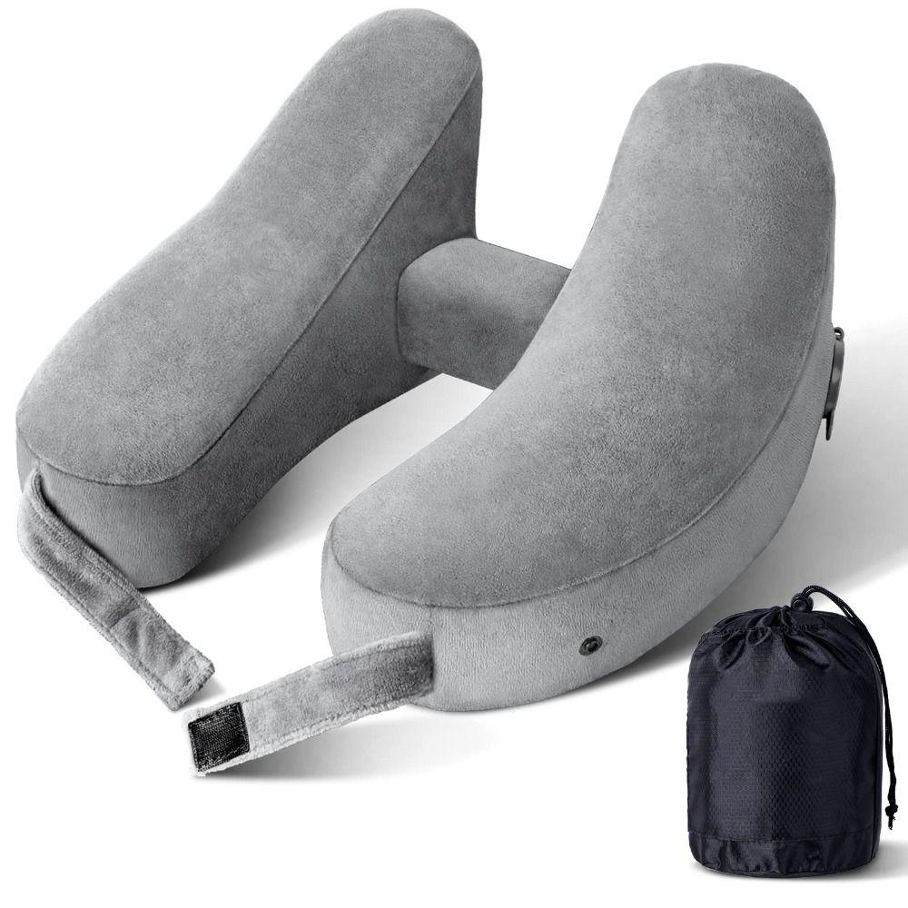 H-shaped Inflatable Travel Pillow Comfortable Neck Cushion Portable Neck Pillow  Nap