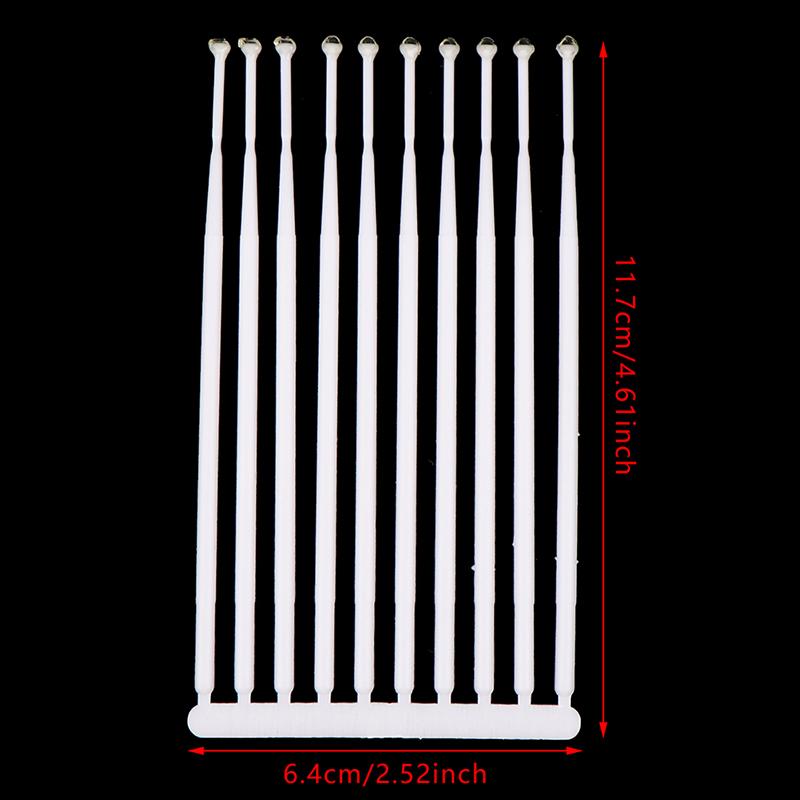 10Pcs/Pack Dental Applicator Sticks Adhesive Tip For Tooth Crown Porcelain Veneer Disposable Dental Materials Brush