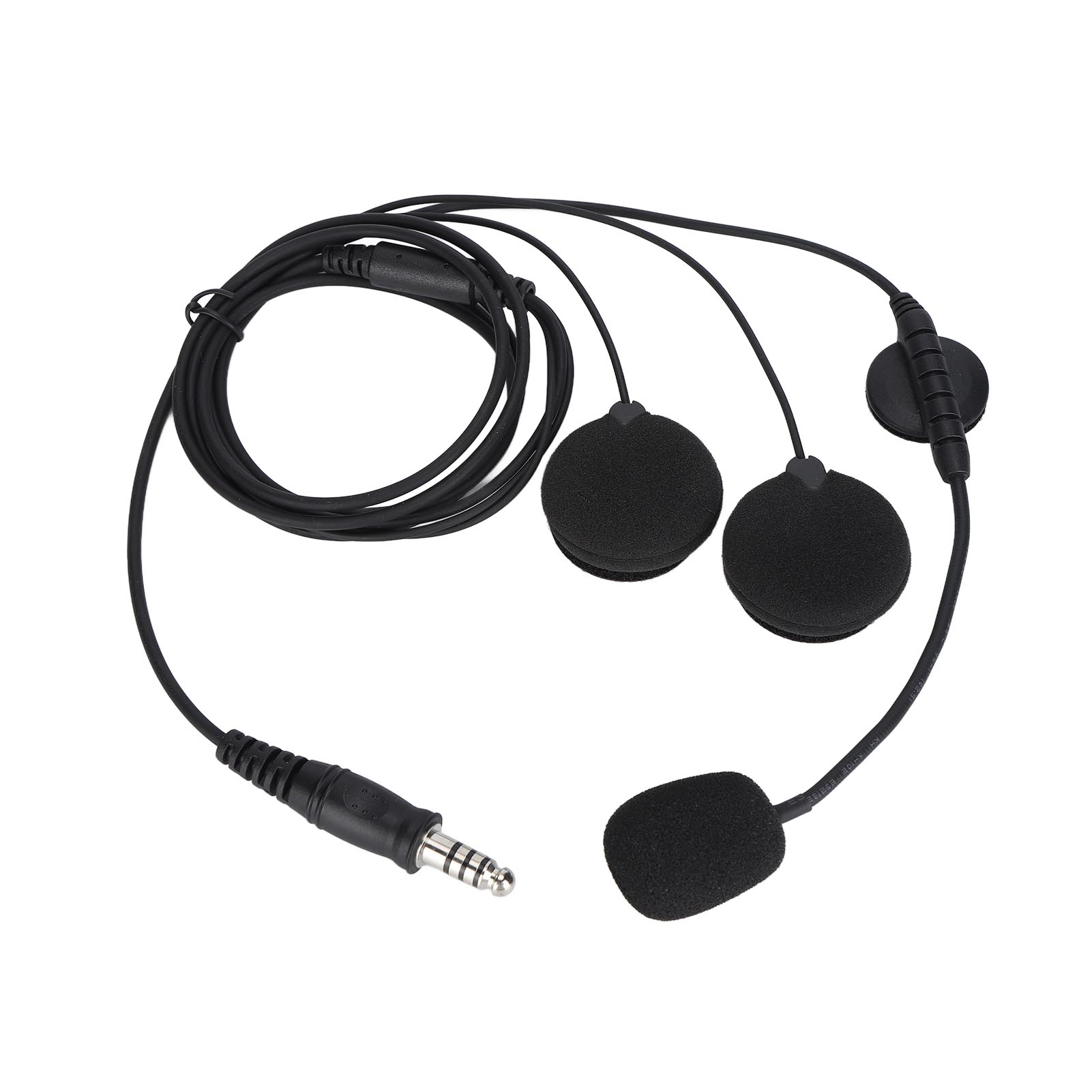 

7.1mm Motorcycle Headset Hands Free Call Stereo Sound Bilateral Helmet Headphone for Outdoor Motorbike