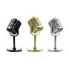 Klassisches Retro-Mikrofon-Requisit, Vintage-Mikrofon-Requisite, Modellständer