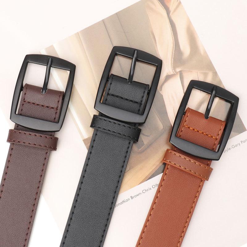 Casual Pin Buckle Belt Men'S And Women'S Jeans Decorative Belt Personalized Student Women'S Belt