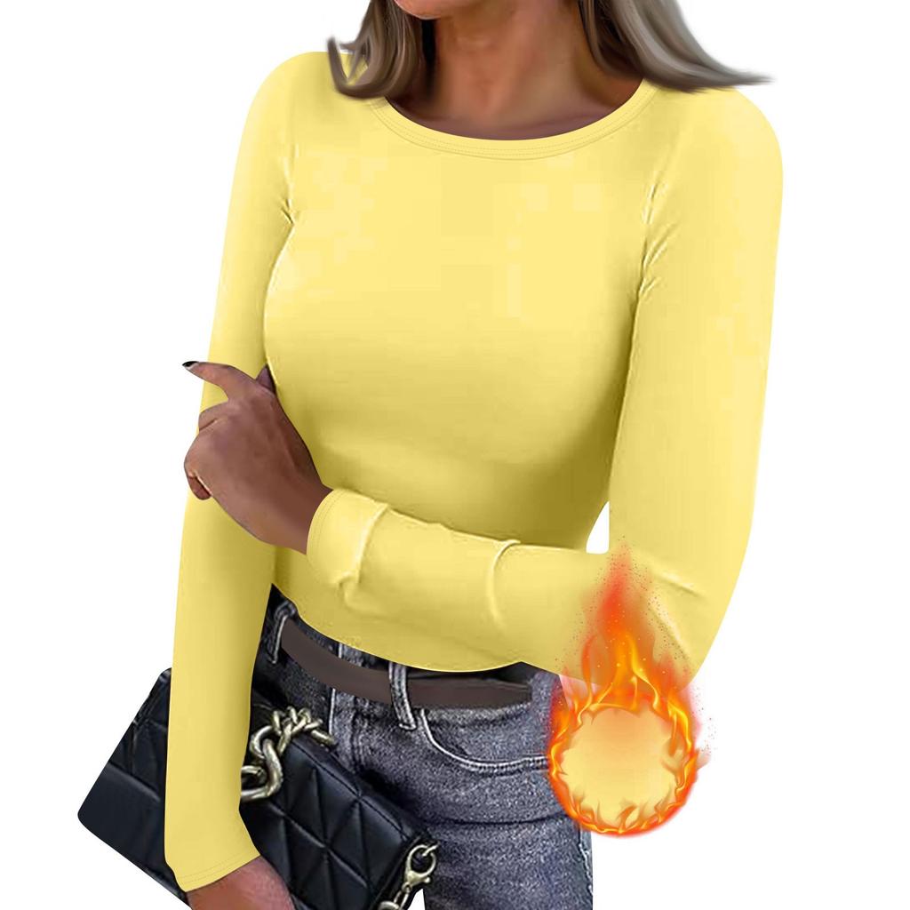 Dámské podzimní a zimní tričko s úzkým spodkem Móda Neformální Jednobarevný svetr s dlouhým rukávem a výstřihem do V