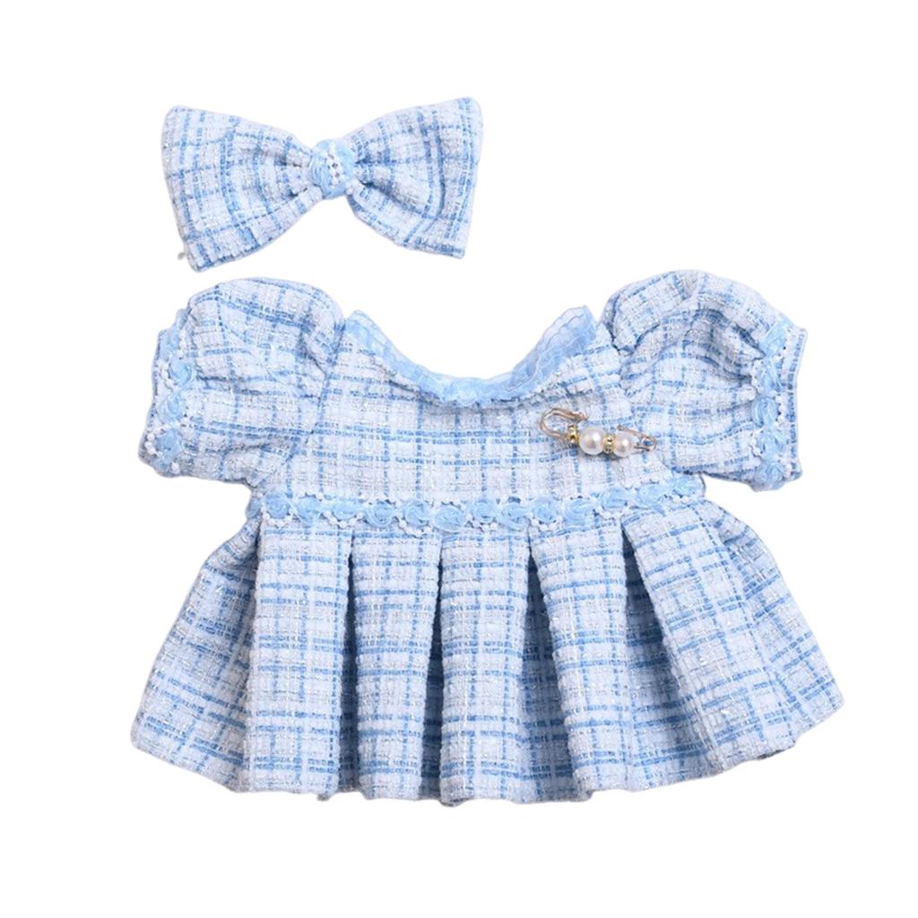 Skirt + Headdress 38cm Creative Doll Accessories (doll Not Included)