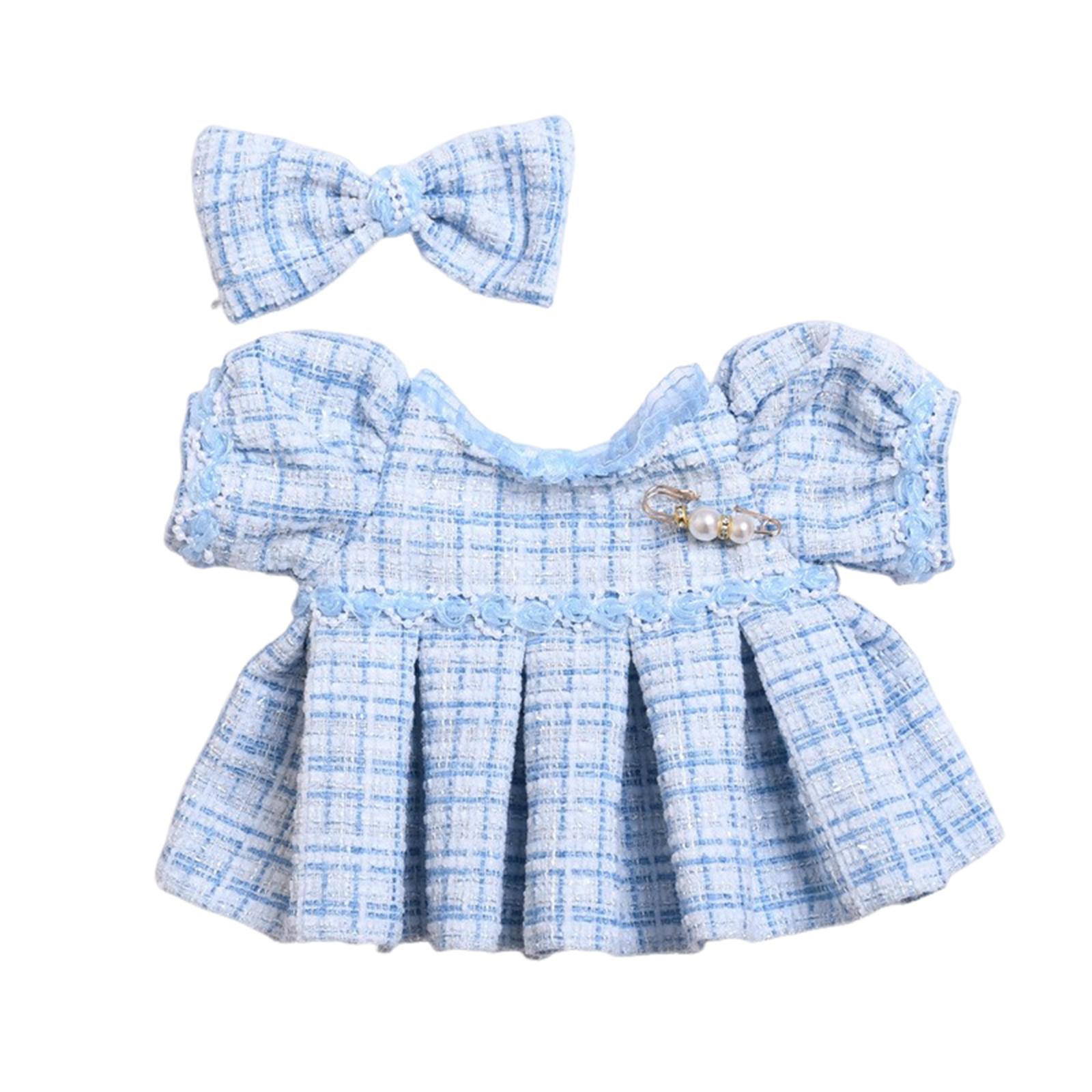 

Юбка + Головной убор 38 см Креативные аксессуары для кукол (кукла Не Включена) One Size синий