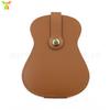Leather Embroidery Guitar Pick Bag Large Capacity Storage Pick Pouch For Acoustic Guitar