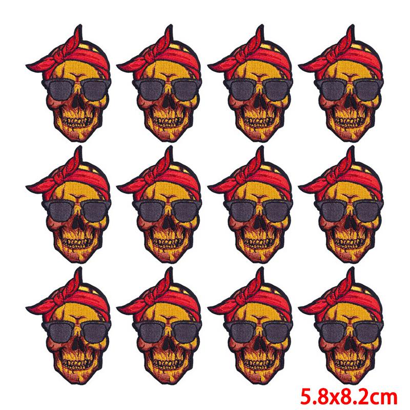 10 Pcs/lot Wholesale Embroidery Patch Iron On Patches For Clothing Patches On Clothes Jackets Decor Applique Sew Supplies