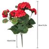 2 Pcs Artificial Geranium Flower 14 Inch Geranium Silk Flower Wedding Home Living Room Decoration
