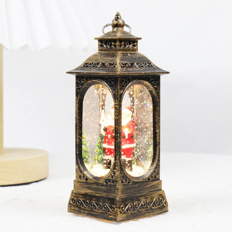 Christmas Decorations Crystal Lamp Christmas Night Light Old Man Style Lamp Gift Desktop Decoration Atmosphere Glow