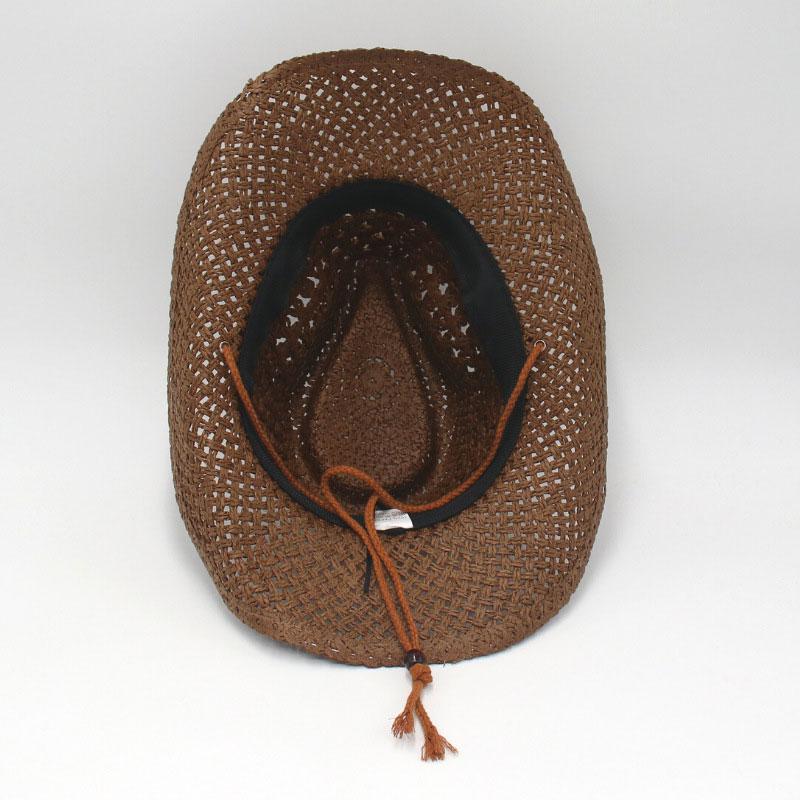 Women's Foldable Straw Western Cowboy Hat Wide Brim Sun Hat Summer Vacation Lightweight Beach Cowgirl Hat