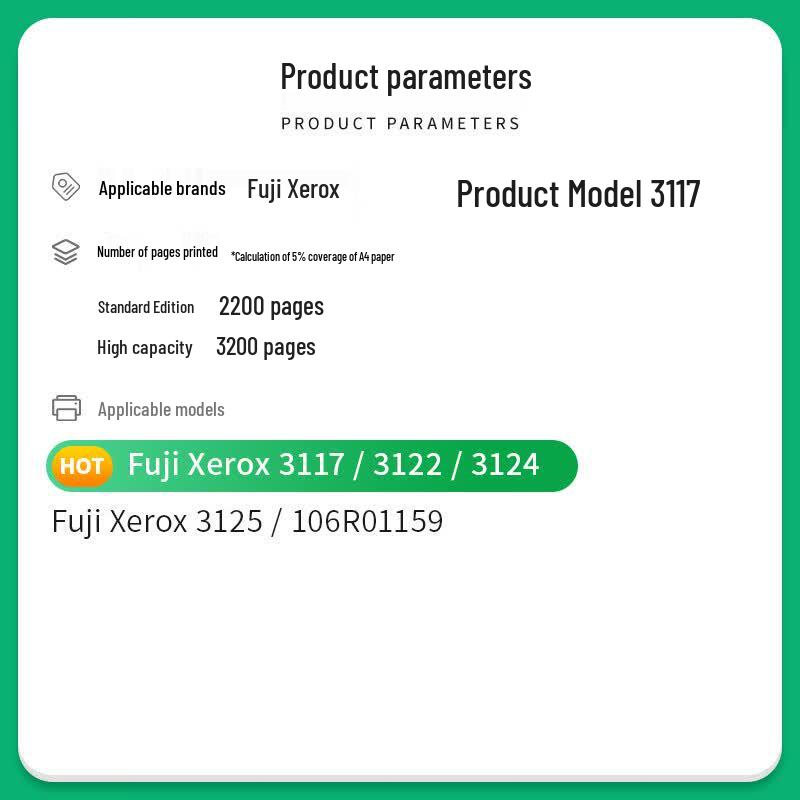 Compatible Toner Cartridge for Fuji Xerox and Dell Printers