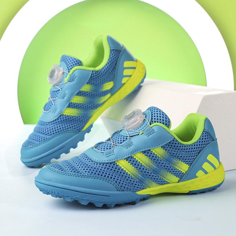 

2024 легкие дышащие уличные нескользящие футбольные бутсы детские тренировочные футбольные бутсы с низким верхом 29