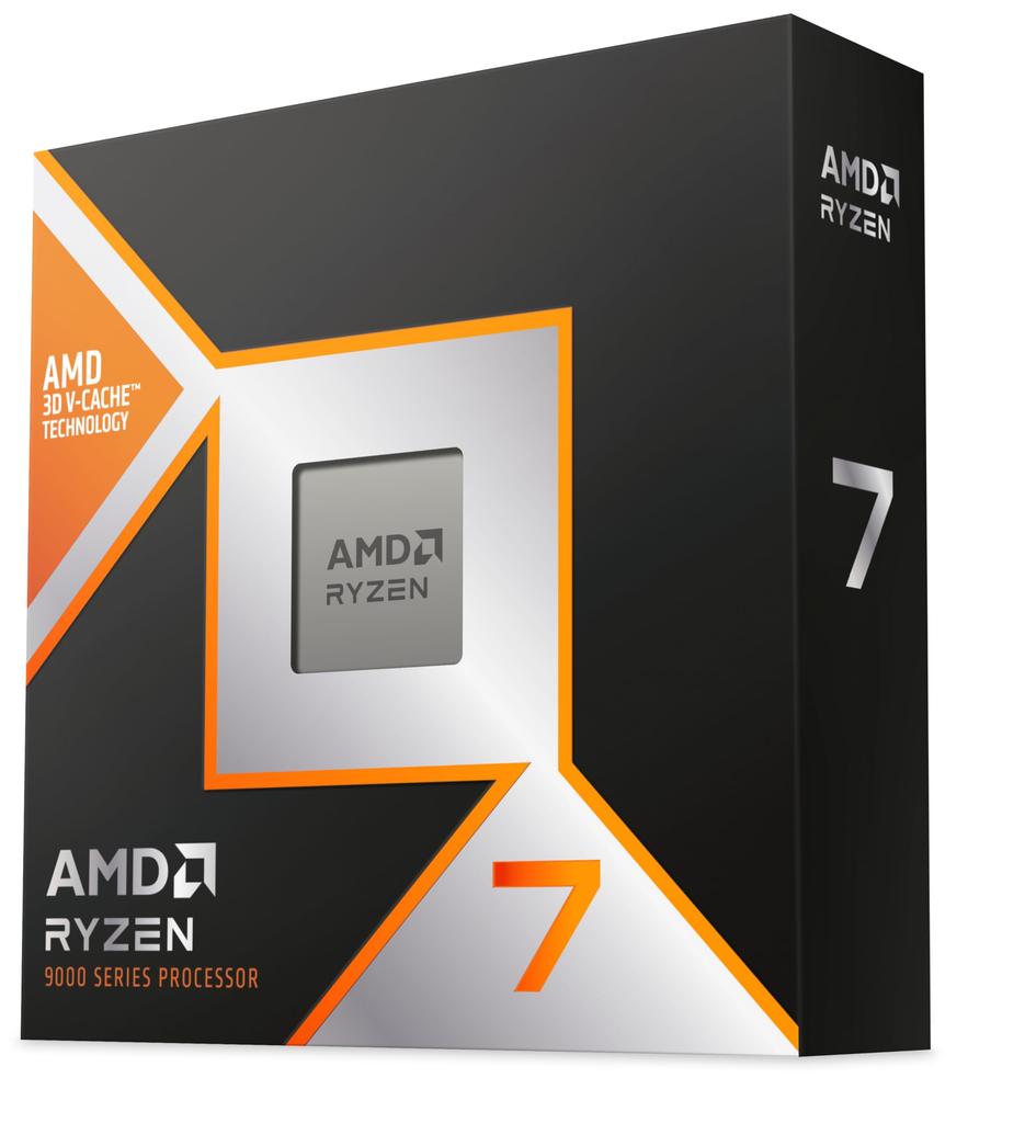 AMD Ryzen 7 9800X3D desktop 8-core, 16-thread processor.