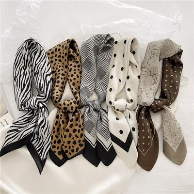 Kleine zakdoek halsdoeken damesmode hoofdbanden vierkante hijab sjaals voor dames 70 cm