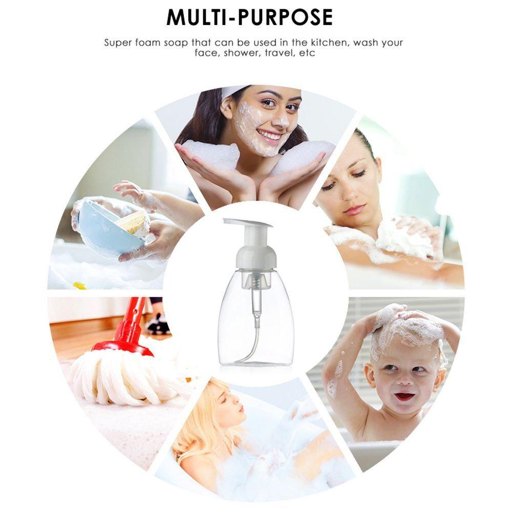 Plastic Empty Bottle Clear Foam Bottle Portable Empty Soap Bottle Cosmetics Packaging