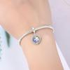 PANPOKI Copper Metal Double Sided Star And Moon Bead Components Authentic Original Pendant Bead Components Bracelet High Quality Fine Jewelry Charm