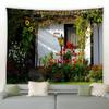 European Garden Scenery Flowers Tapestry Bedroom Living Room Tapestry Home Wall Decoration Tapestry
