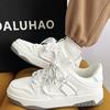 Men's American-Style Skate Shoes: Versatile Black Summer Sneakers, Breathable and Casual for Couples