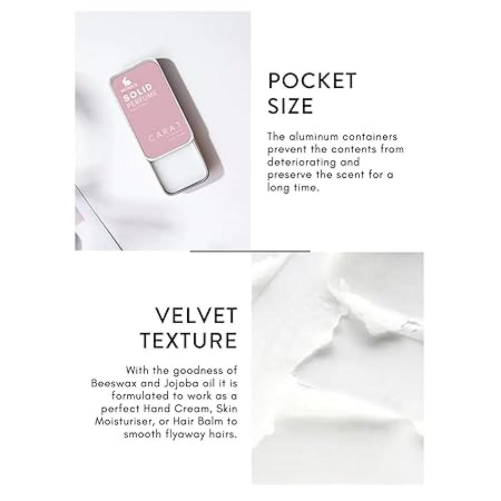 CARAT by Mashur Fab – Solid Wax Perfume | Alcohol-Free Cologne for Men & Women | Long-Lasting, Woody Fragrance | Pocket-Friendly Balm