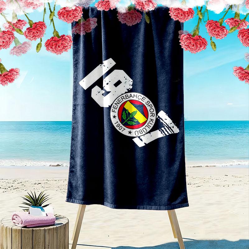 Fenerbahce SK Print Strandlaken, Groot Zacht Sneldrogend Handdoek voor Strand Camping Zwemmen
