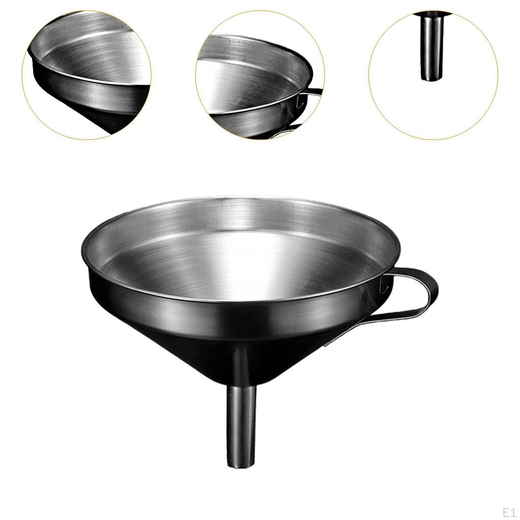 Kitchen Funnel Stainless Steel Cooking Supplies Oil Food for Filling Bottles with