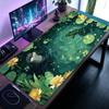 Süßer Otter Frosch Lotus Teich Mauspads Groß Computer Büro Spiel Tischmatte Gummi Anti-Rutsch Genäht Tastaturmatten XXL Schreibtischunterlagen