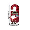 Door Christmas Handle Hanger Decorations With Cartoon Santa Design Claus