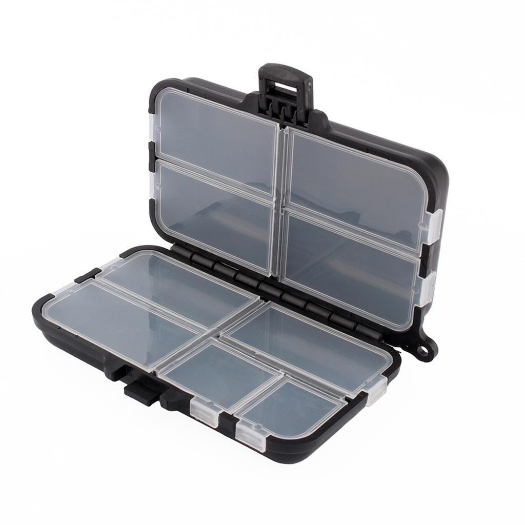 9 Compartments Plastic Box of Rigs Hooks Hooks Baits for Fishing