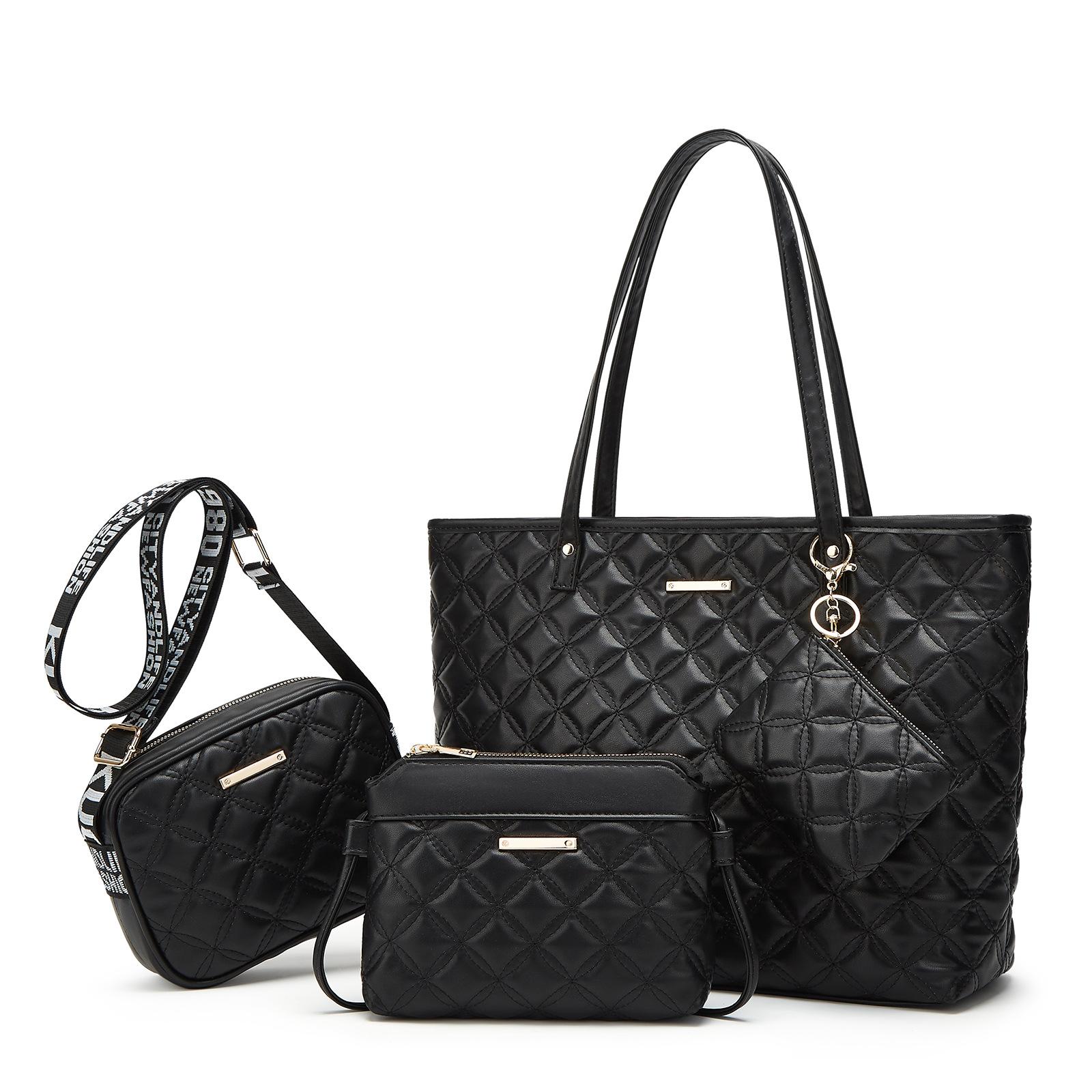 

3pcs set Women s Handbag Purse Large Capacity Crossbody Shoulder Bag PU Leather Top-Handle Tote Bags for Work Commuting Travel