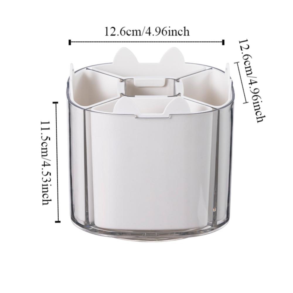 Pencil Case 360° Rotating Pen Holder Large Capacity Makeup Brush Holder  School Office