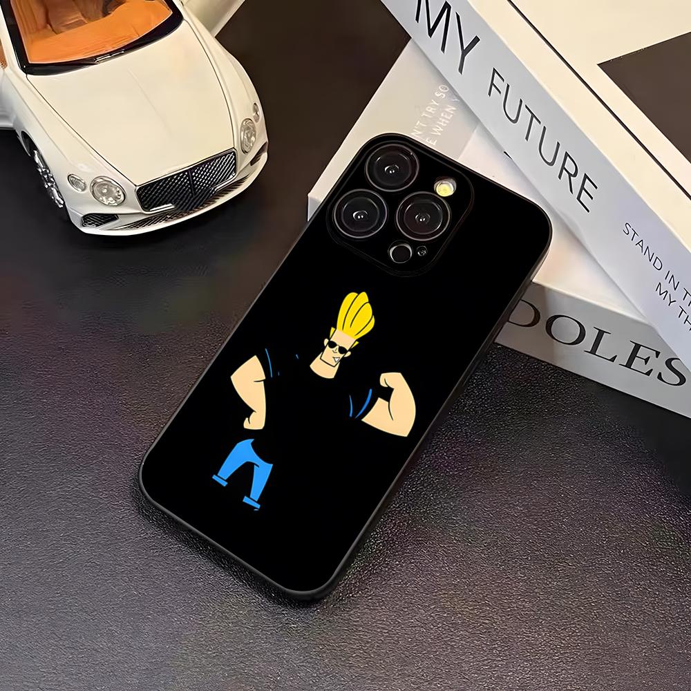 Johnny Bravo Anime Phone Case For 16 Pro Max Iphone 17 Pro Max 14 15 Plus 12 13 11 Pro Xr X Xs SE Back Cover