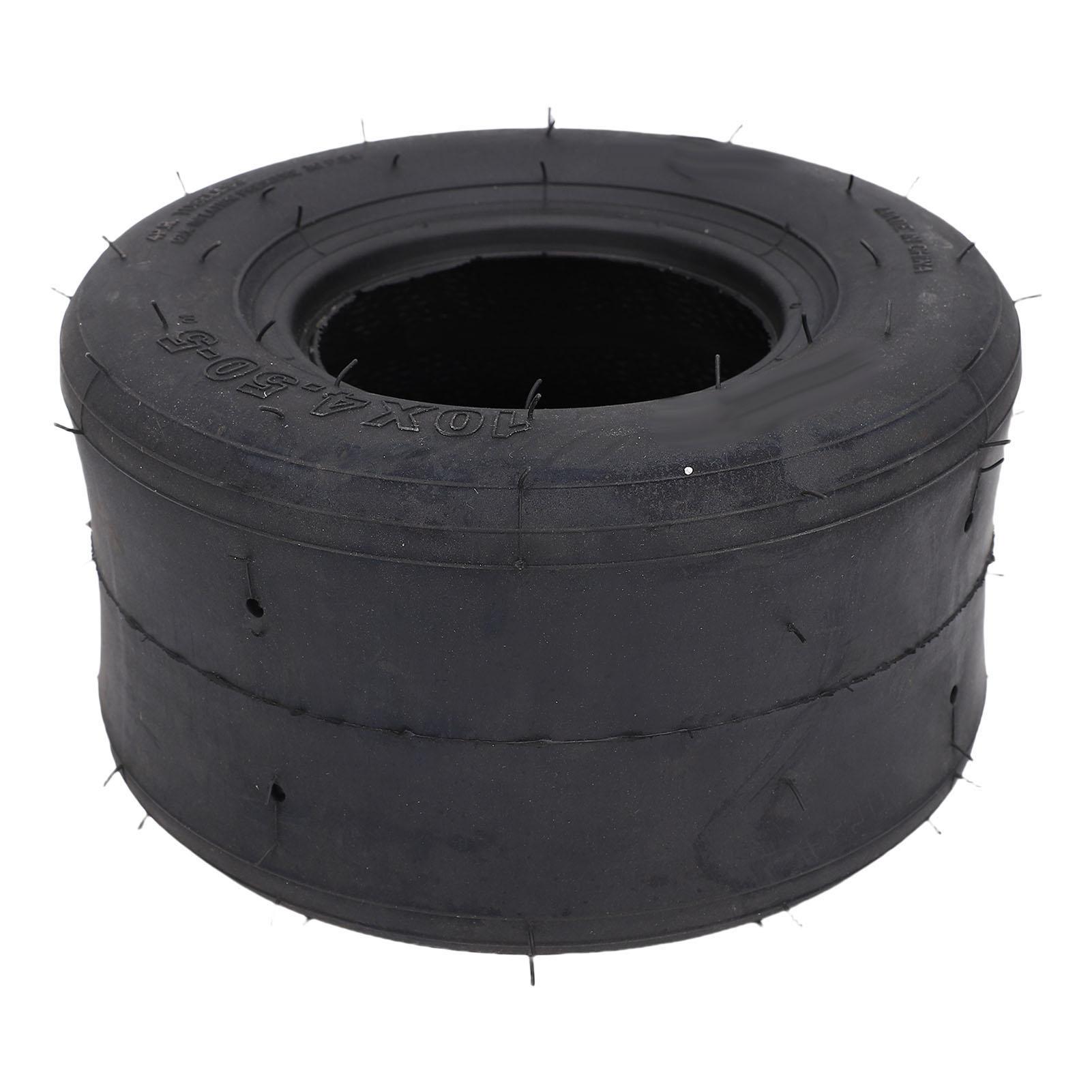 

10x4.50 5 Tubeless Slick Tire 4 Ply Explosion Proof Rubber Tubeless Slick Tyre for Drift Trike and Go Kart