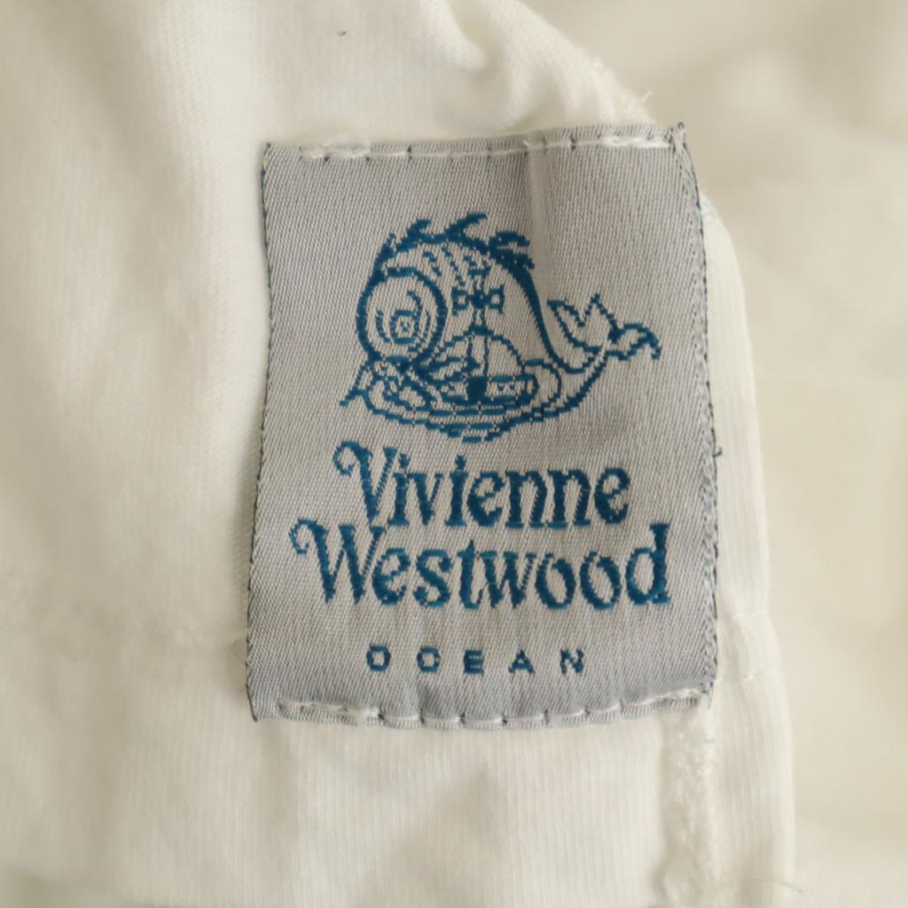VIVIENNE WESTWOOD T-shirt z krótkim rękawem 50 biały OCEAN Damski Używany