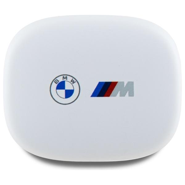 BMW Bluetooth Headphones Bmbemiatp20Loh   Tws + Docking Station White/White Printed Logos