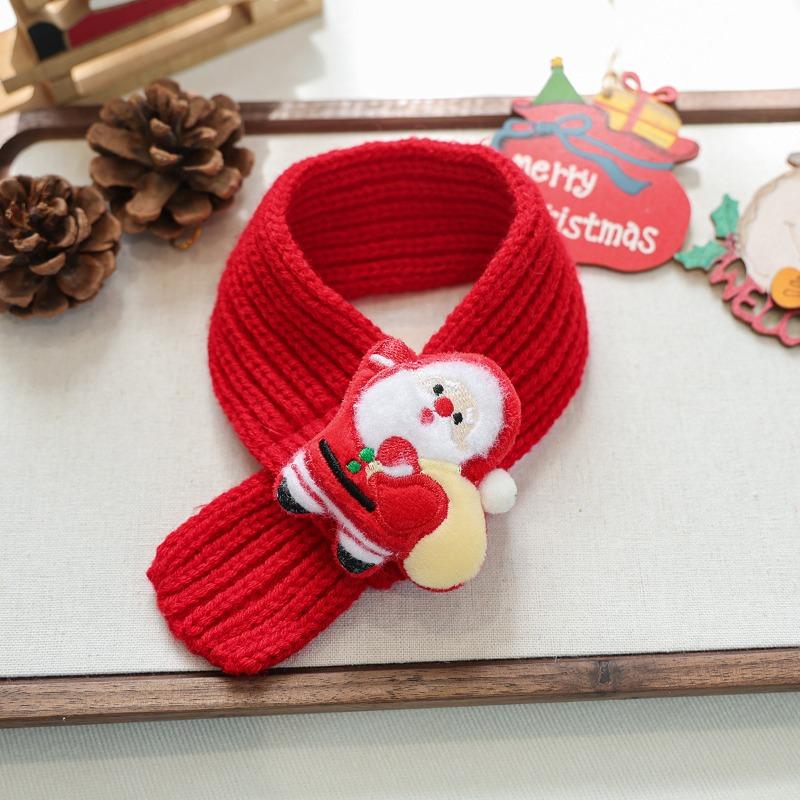 Pet circle, dog cat cat autumn and winter soft and comfortable warm New Year's Christmas scarf