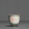 1 Pc Chinese Ceramic Tea Cup Handmade Flower Pattern Tea Bowl Porcelain Teacup Household Teaware Travel Personal Meditation Cup