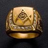European and American Logo Rings, Men's Rings, Hip-hop Fashion Accessories