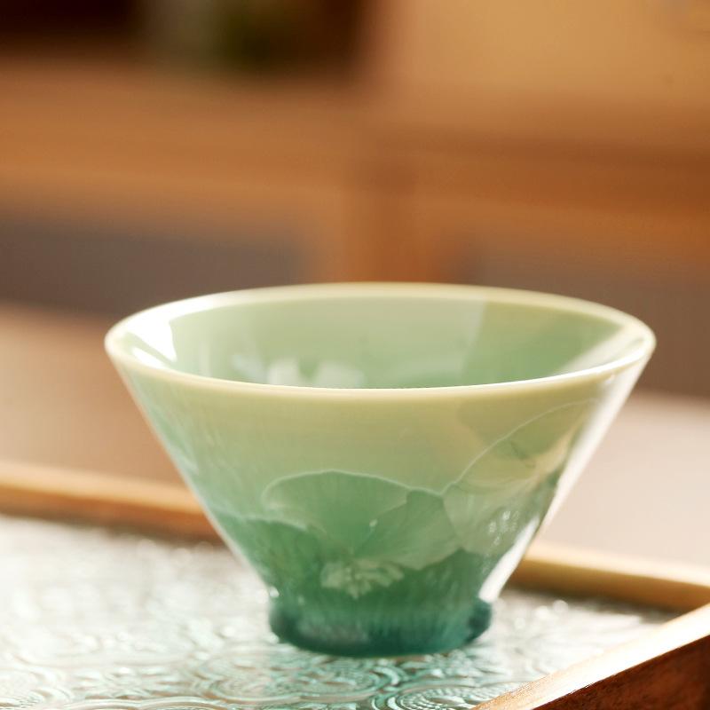 

Janpanese Ceramic Teacup Household Kung Fu Tea Set Small Cup Tea Ceremony Master Cup Traditional Drinkware Tea Accessories