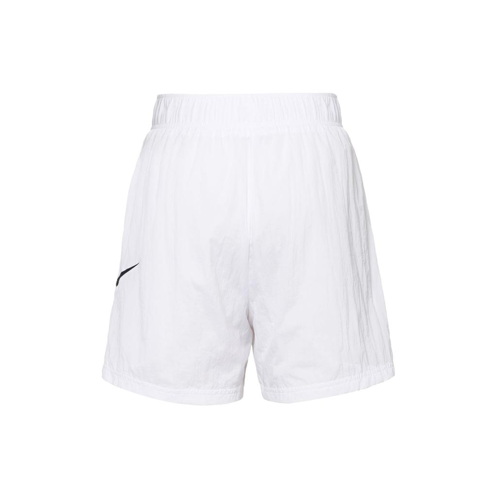Nike Sport Casual Woven Large Logo Solid Color High Waist Loose Shorts Women Bottoms White DM6740-100