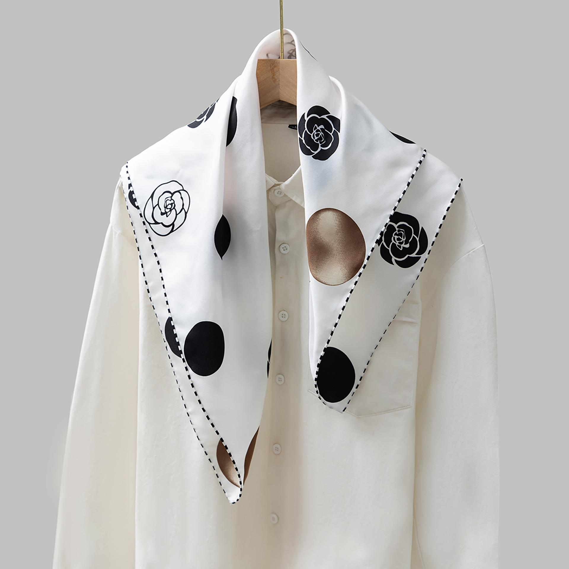 Kaichun new silk silk scarf femininity versatile 70 twill small square scarf 100% mulberry silk silk scarf handmade curling 65*65cm