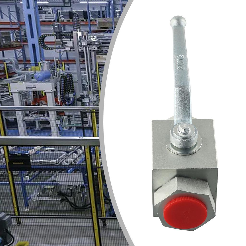 Hydraulic 2 Way Ball Valve Manual Operation with For BSP Threaded Connection Carbon Steel Body 500 Bar MWP for Oil Water Gas Use
