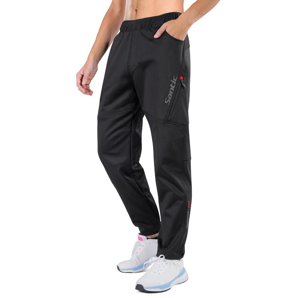 Santic Cycling Windproof and Trekking Casual Cycling Road Outdoor Activities Men's Pants, Fall/Winter, Fleece-Lined, Cold-Resistant, Pants, Pants,