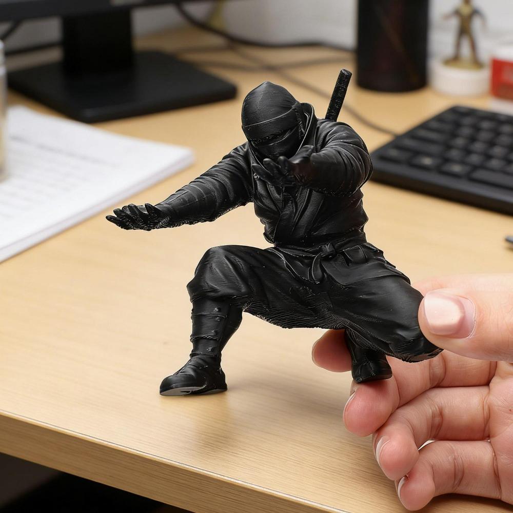 Creative Ninja-Style 3D Printed Pen Holder Ballpoint Pens/Pen Holder Unique Desktop Organizer Stand Storage Display Shelf Decor