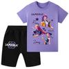 WA1241 Kinder Jungen Mädchen Kpop Rumi Zoey Mira Druck Kurzarm T-Shirt Shorts Hosen Sets