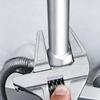 Adjustable Wrench Precision Scale Markings Extra-Wide 68mm Mouth Opening Compact Size Short Handle Wrench Home Repair Tool