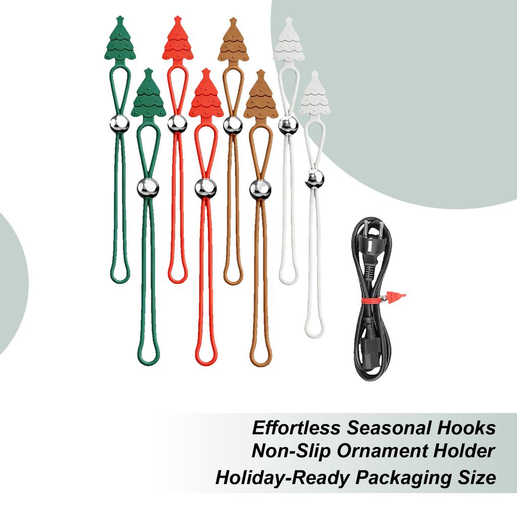 Christmas Ornament Hooks Christmas Decor Organizer 8 Pieces Ornament Hooks For Mantle Stocking Wreath Door Window Stairways Wall