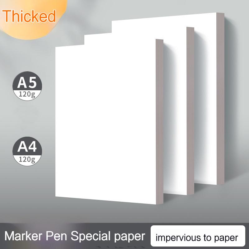 20/50 Sheets Marker Paper 120g A4/A5 Drawing Paper Pad for Acrylic Markers Color Pencils Charcoal Pencil Needle Pen Art Supplies