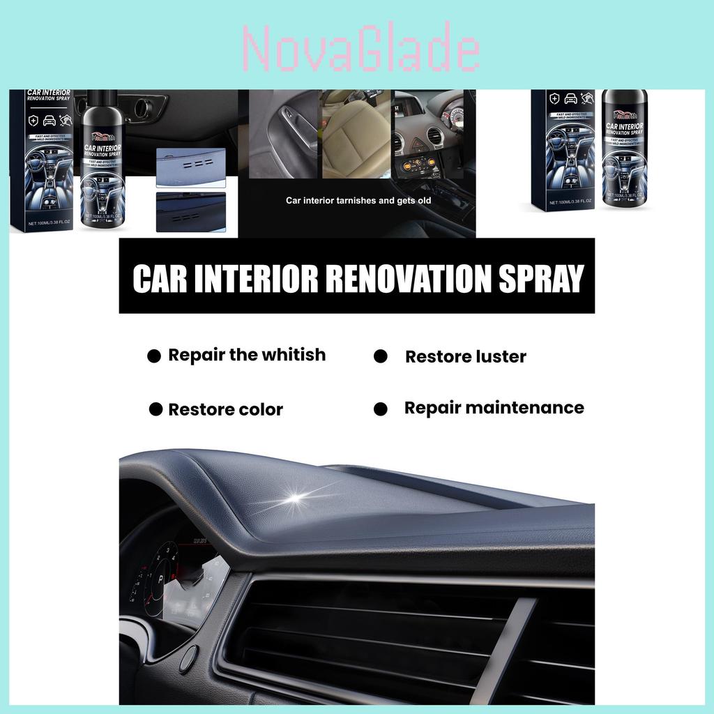 Homonth Car Interior Renovation Spray For Seats Dashboard Upholstery Cleaning And Maintenance 100ml