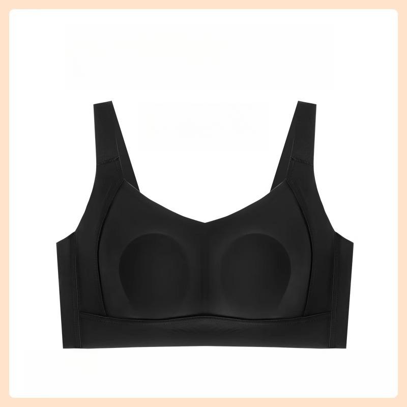 Large Size Seamless Bra for Women Slim Gathered Without Steel Rings Soft Support Bra Anti Sagging Adjustable Bra