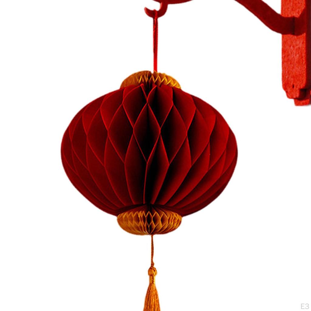 Chinesisches Jahr Filzlaternen Dekorationen Dekorativ Traditionell mit