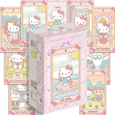 Seiko Officially Licensed Luna's Hello Kitty Tarot Cards 78 Color Beginner-Friendly Japanese Guidebook Cute Waite Edition